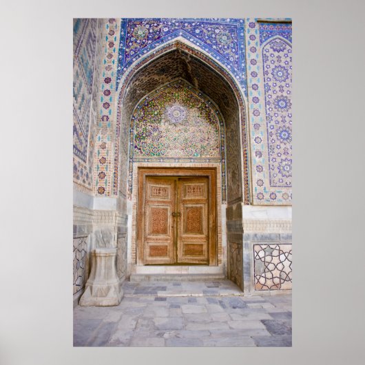 Ulug'bek Madrasah:  portaal Poster (Voorkant)