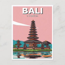 Ulun Danu Bali Indonesië Reizen Abstract Briefkaart