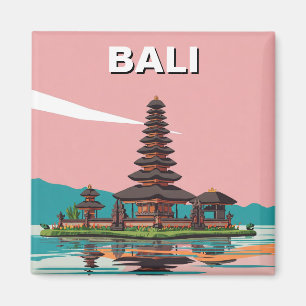 Ulun Danu Bali Indonesië Reizen Abstract Magneet