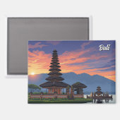 Ulun Danu Bali Indonesië Reizen Magneet (Voorkant / Achterkant)