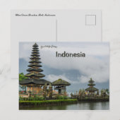 Ulun Danu Beratan Tempel Bali Indonesië Briefkaart (Voorkant / Achterkant)