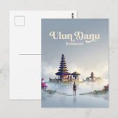 Ulun Danu Beratan Tempel Indonesië Briefkaart (Voorkant / Achterkant)