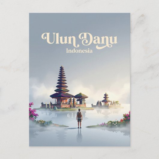 Ulun Danu Beratan Tempel Indonesië Briefkaart (Voorkant)
