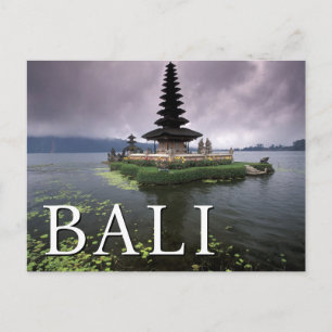 Ulun Danu Tempel Bali, Indonesië Briefkaart