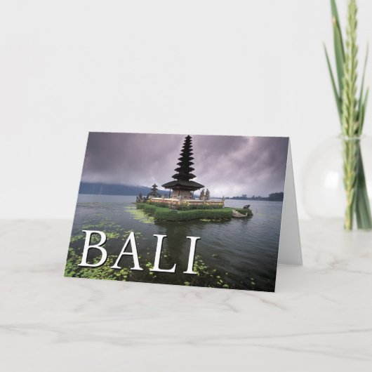 Ulun Danu Tempel | Bali, Indonesië | Dank U Bedankkaart (Voorkant)