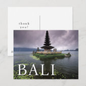 Ulun Danu Tempel | Bali, Indonesië | Dank U Briefkaart (Voorkant / Achterkant)