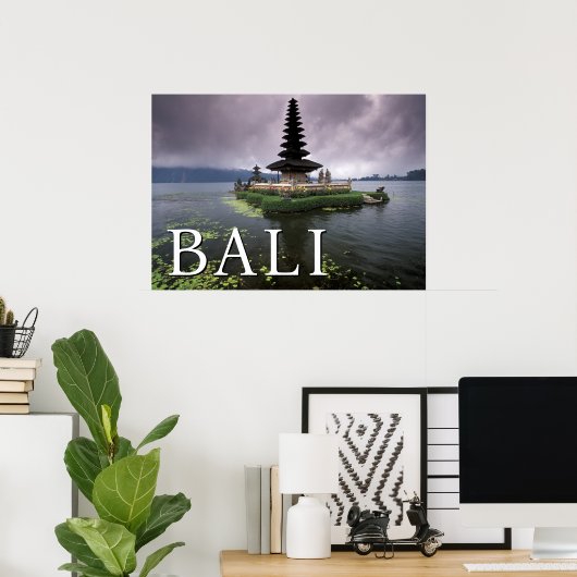 Ulun Danu Tempel | Bali, Indonesië Poster (Thuiskantoor)