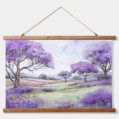 Ulupalakua Jacaranda Bomen Hangend Wandkleed (Voorkant)