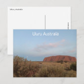 Uluru Australia Briefkaart (Voorkant / Achterkant)