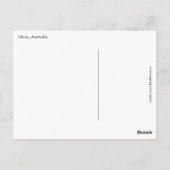 Uluru Australia Briefkaart (Achterkant)