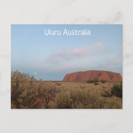 Uluru Australia Briefkaart (Voorkant)