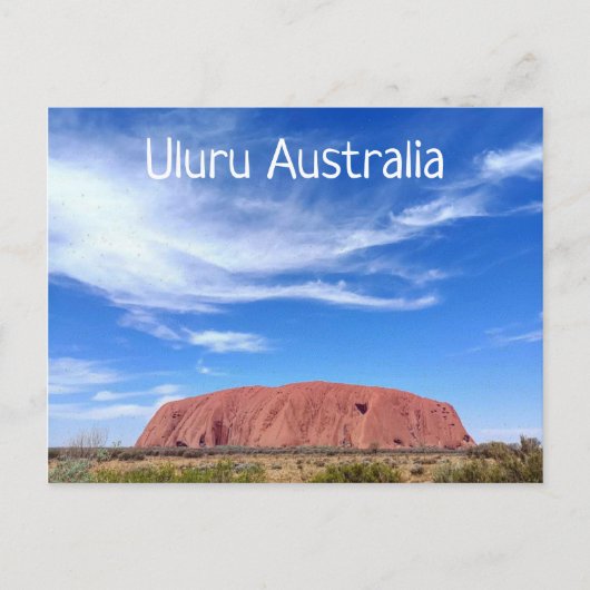 Uluru Australia Briefkaart (Voorkant)