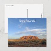 Uluru Australia Briefkaart (Voorkant / Achterkant)