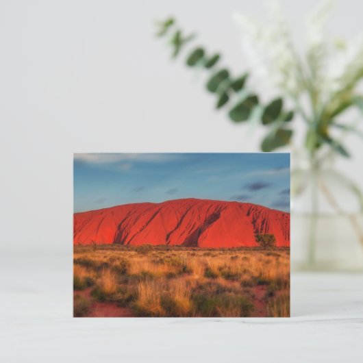 Uluru Australia Sandstone Rock Feestdagenkaart (Staand voorkant)