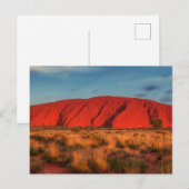 Uluru Australia Sandstone Rock Feestdagenkaart (Voorkant / Achterkant)