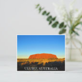 uluru australia sky briefkaart (Staand voorkant)
