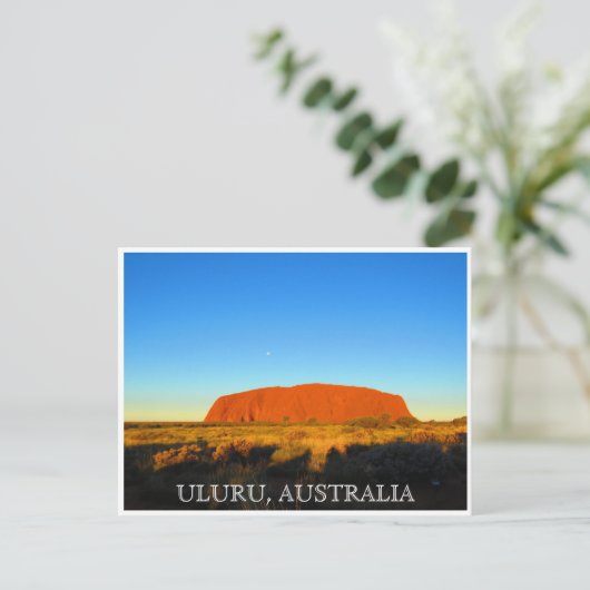 uluru australia sky briefkaart (Staand voorkant)