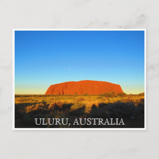 uluru australia sky briefkaart (Voorkant)