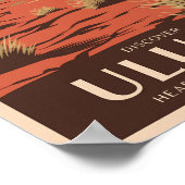 Uluru Australia Travel Art Vintage Poster (Hoek)