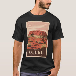 Uluru Australia Travel Art Vintage T-shirt