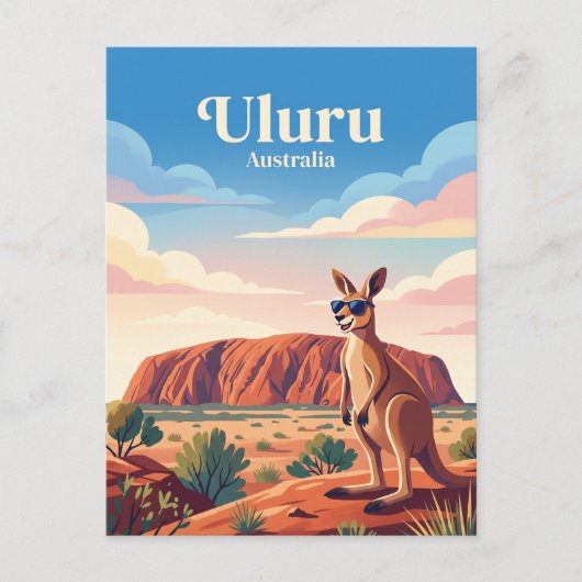 Uluru Australië Briefkaart (Voorkant)