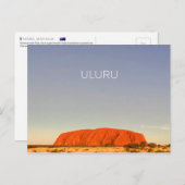 Uluru, Australië Briefkaart (Voorkant / Achterkant)