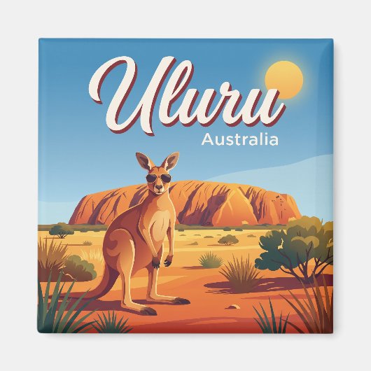 Uluru Australië Magneet (Voorkant)