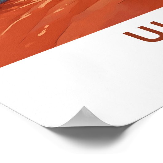 Uluru Australië Reisprint Poster (Hoek)