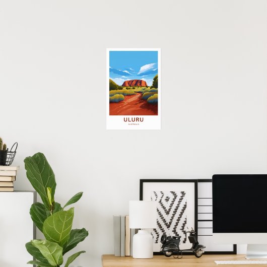 Uluru Australië Reisprint Poster (Thuiskantoor)