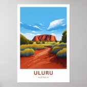 Uluru Australië Reisprint Poster (Voorkant)