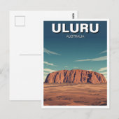 Uluru Australië Reizen Briefkaart (Voorkant / Achterkant)