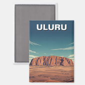 Uluru Australië Reizen Magneet (Voorkant / Achterkant)