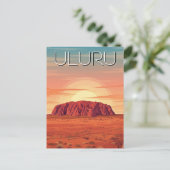 Uluru Australië zonsondergang Briefkaart (Staand voorkant)
