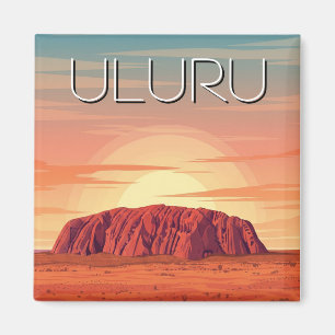  Uluru Australië zonsondergang Magneet
