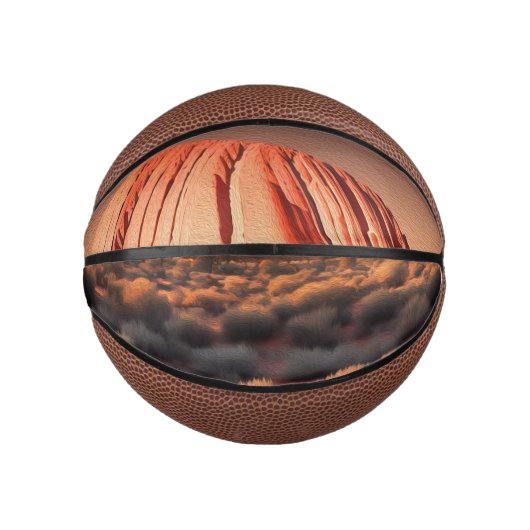 Uluru "Ayers Rock" Australia olieverf, Basketbal (Voorkant)