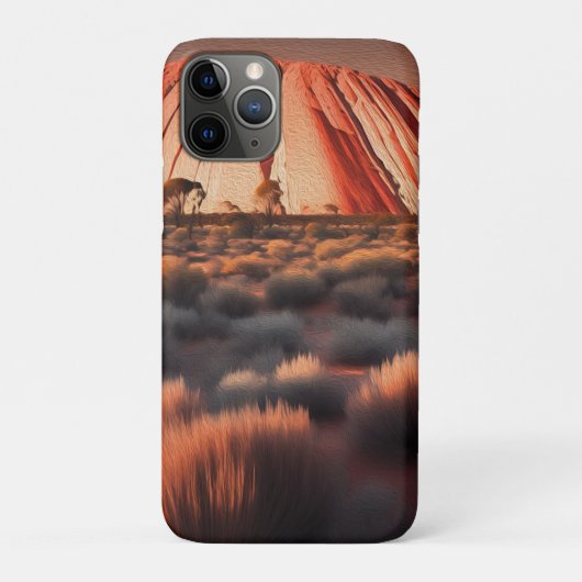 Uluru "Ayers Rock" Australia olieverf, Case-Mate iPhone Case (Achterkant)