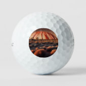 Uluru "Ayers Rock" Australia olieverf, Golfballen (Voorkant)