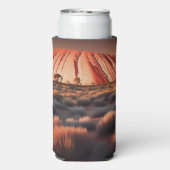 Uluru "Ayers Rock" Australia olieverf, Seltzer Blikjeskoeler (Seltzer Achterkant)