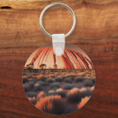 Uluru "Ayers Rock" Australia olieverf, Sleutelhanger (Voorkant)