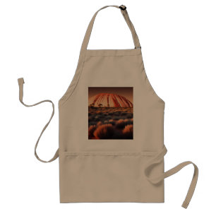 Uluru "Ayers Rock" Australia olieverf, Standaard Schort