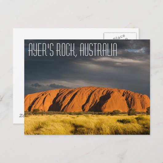 Uluru (Ayer's Rock), Australië ​ Briefkaart (Voorkant / Achterkant)