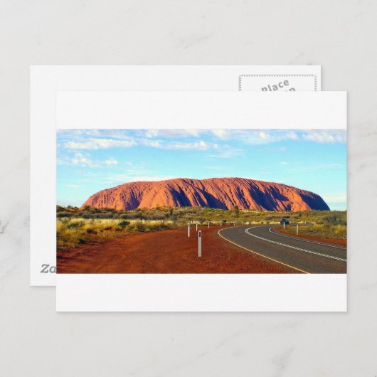 Uluru / Ayers Rock - Australië Briefkaart (Voorkant / Achterkant)