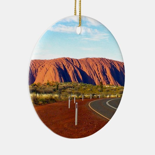 Uluru / Ayers Rock - Australië Keramisch Ornament (Rechts)