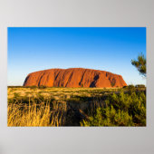 Uluru Ayers Rock in het buitenland Australië Poster (Voorkant)