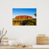 Uluru Ayers Rock in het buitenland Australië Poster (Keuken)