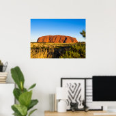 Uluru Ayers Rock in het buitenland Australië Poster (Thuiskantoor)
