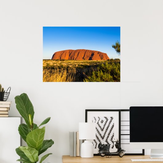 Uluru Ayers Rock in het buitenland Australië Poster (Thuiskantoor)