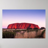 Uluru Ayers Rock in het buitenland Australië Poster (Voorkant)