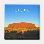 uluru blauwe rots magneet (Voorkant)