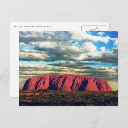 uluru briefkaart (Voorkant / Achterkant)